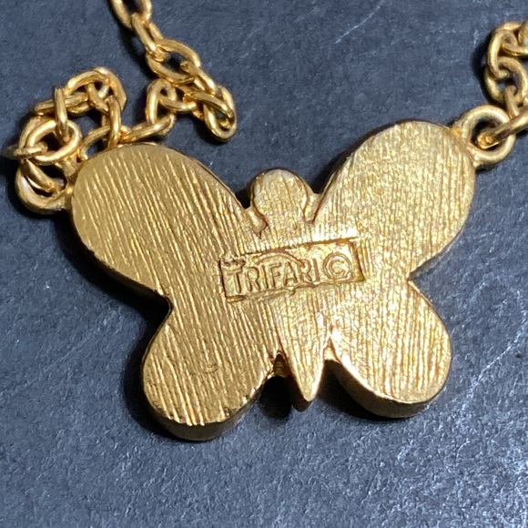 🖤Crown TRIFARI💕C50-60s butterfly choker - Picture 5 of 6